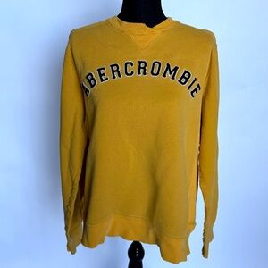 Abercrombie and Fitch yellow sweatshirt retro vintage
